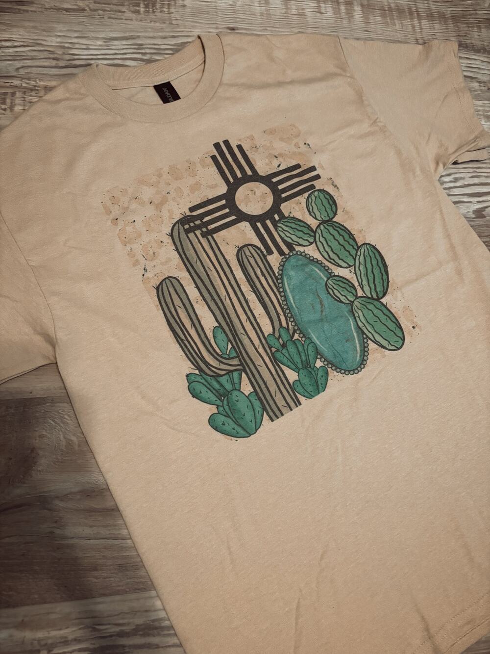 zia cactus graphic tee